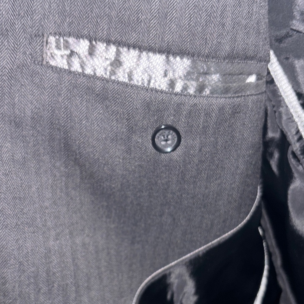 Marc Ecko Charcoal Patchwork Blazer Cut And Sew C… - image 8